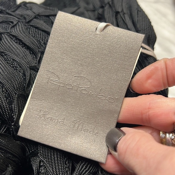 Pepa Pombo Black Knit Tunic Top Mini Dress With Pockets NWT M - Picture 12 of 13